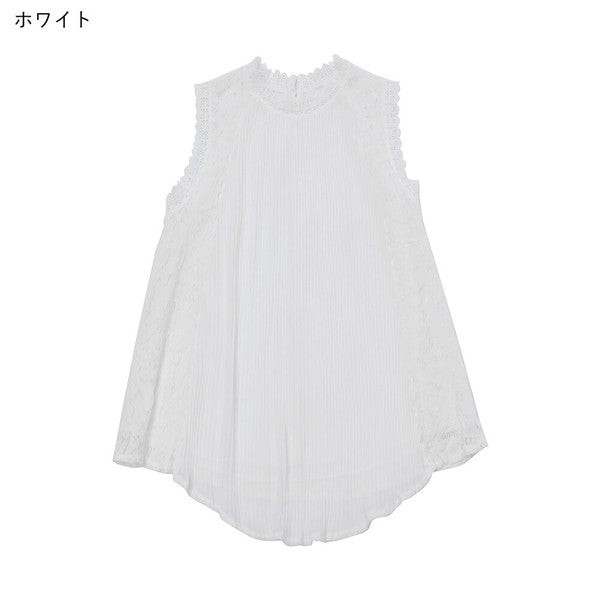 Sheer Tiered Sleeveless Top — Textured Grainy Fabric