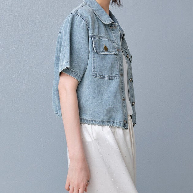 Cropped Tailored Jacket — Structured Short Length