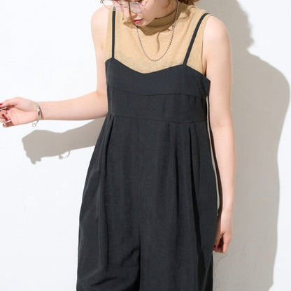 Petit Fleur Wide-Leg Salopette — Casual Jumpsuit